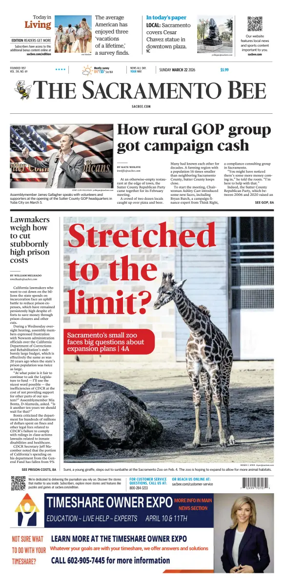 Cover of The Sacramento Bee (Sunday)