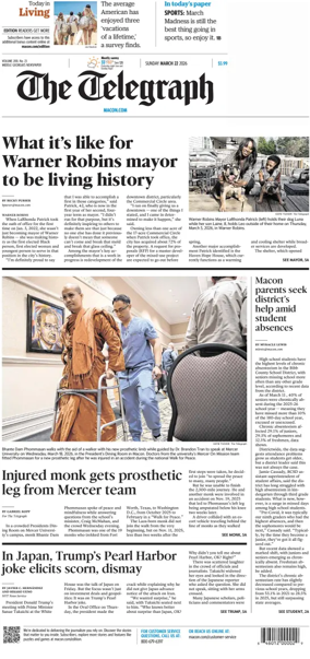 Cover of The Telegraph (Macon) (Sunday)