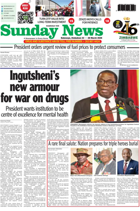 Cover of Sunday News (Zimbabwe)