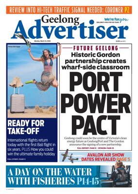 Cover of Geelong Advertiser