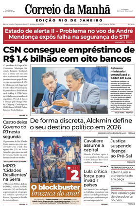 Cover of Jornal Correio da Manha