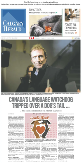 Cover of Calgary Herald