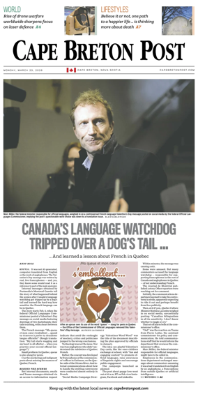 Cover of Cape Breton Post