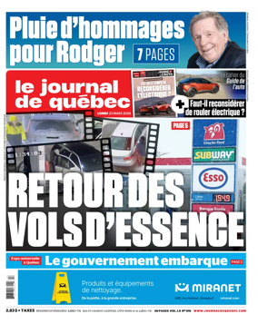 Cover of Le Journal de Quebec