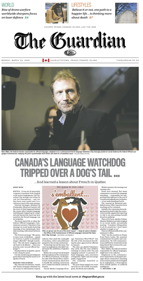 Cover of The Guardian (Charlottetown)