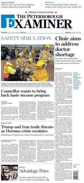 Cover of The Peterborough Examiner