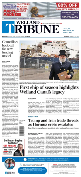 Cover of The Welland Tribune