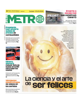 Cover of Publimetro Chile
