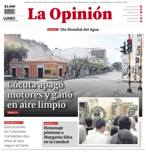 Cover of La Opinion