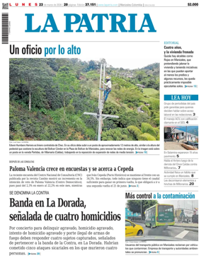 Cover of La Patria (Colombia)