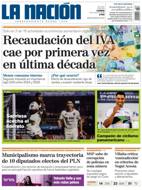 Cover of La Nacion (Costa Rica)