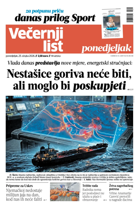 Cover of Vecernji list - Hrvatska