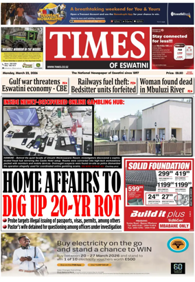 Cover of Times of Eswatini