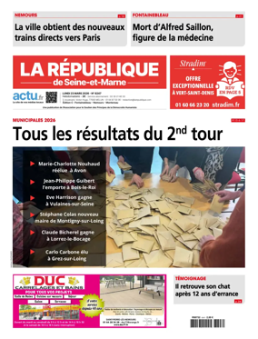 Cover of La Republique de Seine-et-Marne (Edition C)