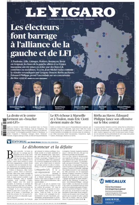 Cover of Le Figaro