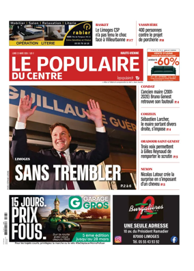 Cover of Le Populaire du Centre (Haute-Vienne)