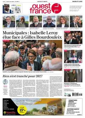 Cover of Ouest France (Cholet)