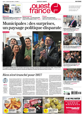 Cover of Ouest France (Mayenne)