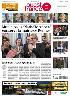 Cover of Ouest-France (Rennes Nord-Ouest)