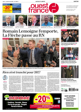Cover of Ouest France (Sarthe)