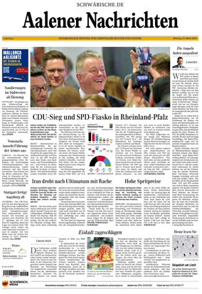 Cover of Aalener Nachrichten