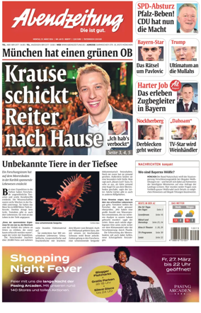 Cover of Abendzeitung Munchen