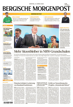 Cover of Bergische Morgenpost Wermelskirchen/Huckeswagen/Radevormwald