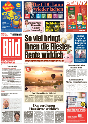 Cover of BILD Frankfurt