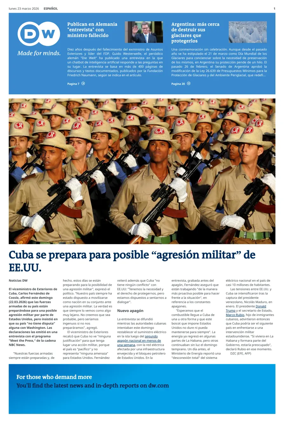 Cover of Deutsche Welle (Spanish edition)