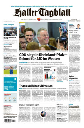 Cover of Haller Tagblatt