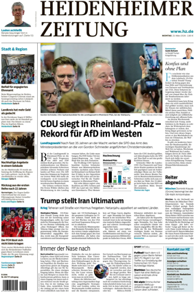 Cover of Heidenheimer Zeitung