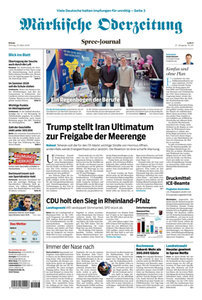 Cover of Markische Oderzeitung Erkner