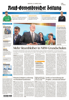 Cover of Neuss-Grevenbroicher Zeitung Neuss