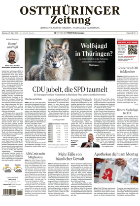 Cover of Ostthuringer Zeitung (Jena)