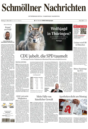 Cover of Ostthuringer Zeitung (Schmolln)