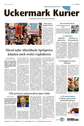 Cover of Prenzlauer Zeitung