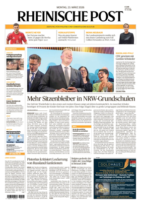 Cover of Rheinische Post Duesseldorf Meerbusch