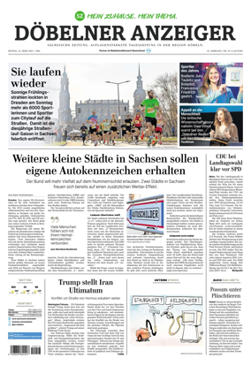 Cover of Sachsische Zeitung (Dobeln)