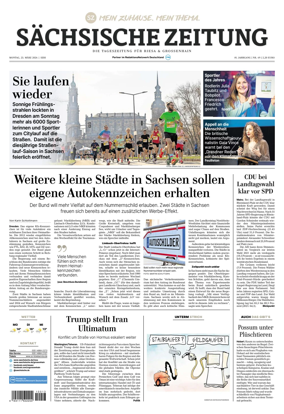 Cover of Sachsische Zeitung (Riesa & Grossenhain)