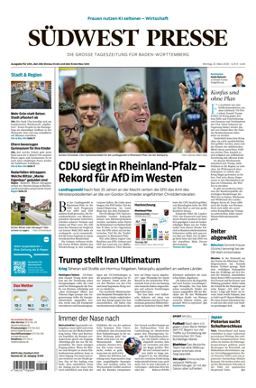 Cover of Sudwest Presse