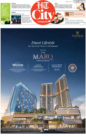 Cover of Hindustan Times (Gurgaon) - City