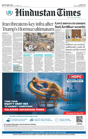 Cover of Hindustan Times Thane