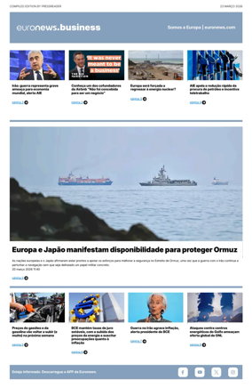 Cover of Euronews Business (Portuguese)