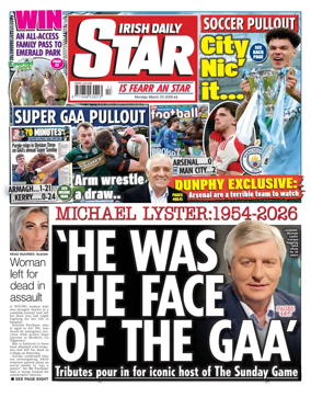 Cover of Irish Daily Star
