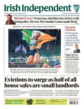 Cover of Irish Independent