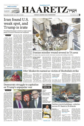 Cover of Haaretz english edition