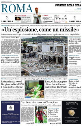 Cover of Corriere della Sera (Roma)