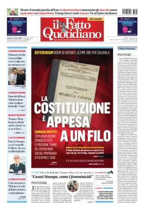 Cover of Il Fatto Quotidiano