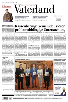 Cover of Liechtensteiner Vaterland