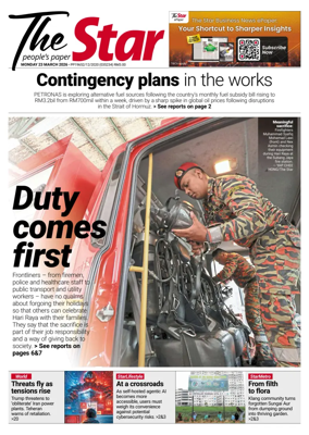 Cover of The Star Malaysia